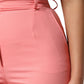 Dolce & Gabbana Pink High Waist Dress Tapered Trouser Pants