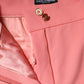 Dolce & Gabbana Pink High Waist Dress Tapered Trouser Pants
