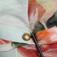 Dolce & Gabbana Multicolor Floral Patchwork Ascot Collar Top