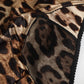 Dolce & Gabbana Multicolor Leopard Silk High Waist Girdle Underwear