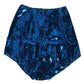 Dolce & Gabbana Blue Sequin Embellished High Waist Girdle Underwear