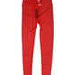 Dolce & Gabbana Red Nylon Logo Lace Leggings Pants Underwear