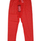 Dolce & Gabbana Red Logo Lace Tight Midi Trousers Underwear