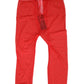 Dolce & Gabbana Red Logo Lace Tight Midi Trousers Underwear