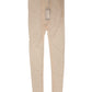 Dolce & Gabbana Beige Nylon Stretch Logo Lace Leggings Underwear