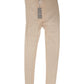 Dolce & Gabbana Beige Nylon Stretch Logo Lace Leggings Underwear