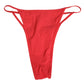 Dolce & Gabbana Red Nylon Stretch Tanga Brief Panty Underwear