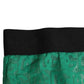 Dolce & Gabbana Green DG Logo Lace High Brief Panty Underwear