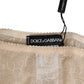 Dolce & Gabbana Beige DG Logo Lace Mid Waist Panty Underwear