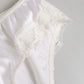 Dolce & Gabbana White Silk Satin Floral Lace Panty Brief Underwear