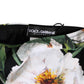 Dolce & Gabbana Black Side Tie Floral Bikini Bottom Swimwear