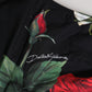 Dolce & Gabbana Black Side Tie Floral Bikini Bottom Swimwear