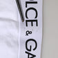 Dolce & Gabbana White Cotton Stretch High Waist Panty Underwear