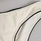 Dolce & Gabbana Beige Logo Swimsuit 2 Piece Top Bottom Swimwear