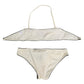 Dolce & Gabbana Beige Logo Swimsuit 2 Piece Top Bottom Swimwear