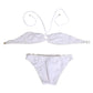 Dolce & Gabbana White Logo Swimsuit 2 Piece Top Bottom Swimwear