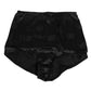 Dolce & Gabbana Black Silk Stretch High Waist Girdle Underwear