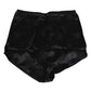 Dolce & Gabbana Black Silk Stretch High Waist Girdle Underwear