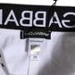 Dolce & Gabbana White Cotton Stretch High Waist Panty Underwear