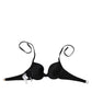 Dolce & Gabbana Black Underwire Push Up Balconette Bra Underwear