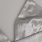 Dolce & Gabbana Gray Silk Satin Triangle Soft Cup Bra Underwear
