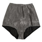 Dolce & Gabbana Gray Silk Stretch Slip Girdle Panty Underwear