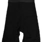 Dolce & Gabbana Black Cotton Logo Shorts Midi Trouser Underwear