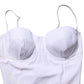 Dolce & Gabbana White Padded Balconette One Piece Swimwear