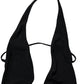 Dolce & Gabbana Black Nylon Deep V-Neck One Piece Swimwear