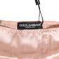 Dolce & Gabbana Pink Acetate High Waist Shorts Panty Underwear