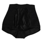 Dolce & Gabbana Black Nylon High Waist Short Panty Underwear