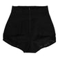 Dolce & Gabbana Black Nylon High Waist Short Panty Underwear