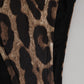 Dolce & Gabbana Brown Leopard Triangle Tanga Panty Underwear