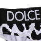 Dolce & Gabbana White Leopard Nylon High Waist Panty Underwear