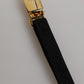 Dolce & Gabbana Black Floral Lace Nylon Strap Garter Underwear