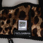 Dolce & Gabbana Brown Leopard Silk Balconnet Bra Underwear
