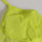 Dolce & Gabbana Yellow Green Nylon Soft Cup Brassiere  Underwear
