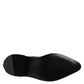 Dolce & Gabbana Black Leather Studded Men Short Boots Shoes