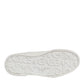 Dolce & Gabbana White Black Leather Low Top Men Sneakers Shoes