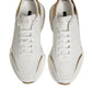Dolce & Gabbana White Gold Daymaster Low Top Sneakers Shoes