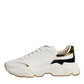 Dolce & Gabbana White Gold Daymaster Low Top Sneakers Shoes