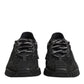 Dolce & Gabbana Black Logo Lace Low Top NS1 Sneaker Shoes