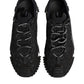 Dolce & Gabbana Black Logo Lace Low Top NS1 Sneaker Shoes