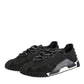 Dolce & Gabbana Black Logo Lace Low Top NS1 Sneaker Shoes