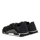Dolce & Gabbana Black Logo Lace Low Top NS1 Sneaker Shoes