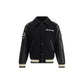 Golden Goose Black Fleece Wool Bomber Mens Jacket