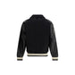 Golden Goose Black Fleece Wool Bomber Mens Jacket