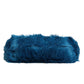 Dolce & Gabbana Blue Fur Logo Plaque Double Handle Shoulder Bag Womens Shoulder Bag Womens Tote Bag