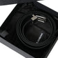 Dolce & Gabbana Black Leather Silver Metal Buckle Men Belt