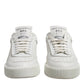 Dolce & Gabbana White Leather MIAMI Low Top Sneakers Shoes